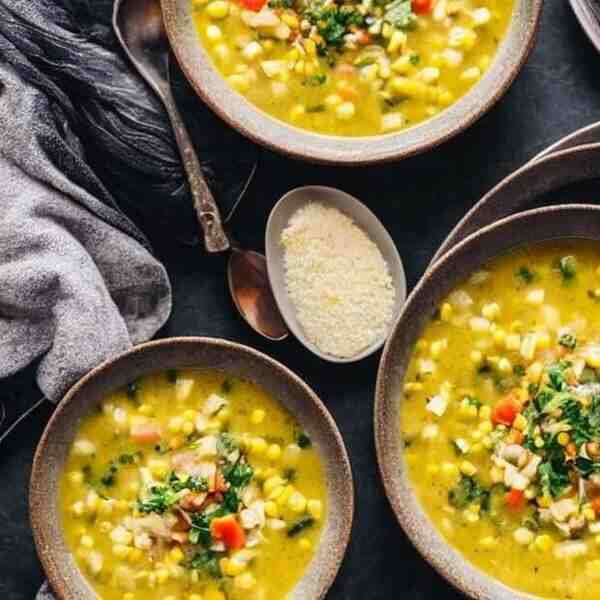 Картофельный суп с кукурузной крупой